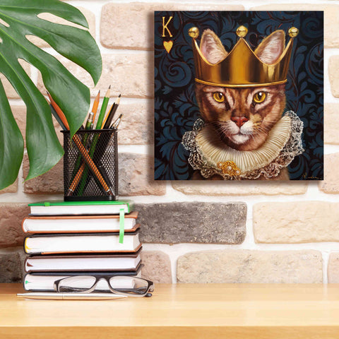 Image of 'King of Hearts' by Lucia Heffernan, Canvas Wall Art,12x12