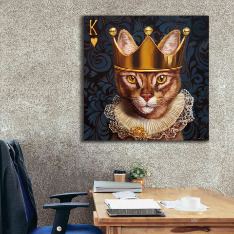 Image of 'King of Hearts' by Lucia Heffernan, Canvas Wall Art,37x37
