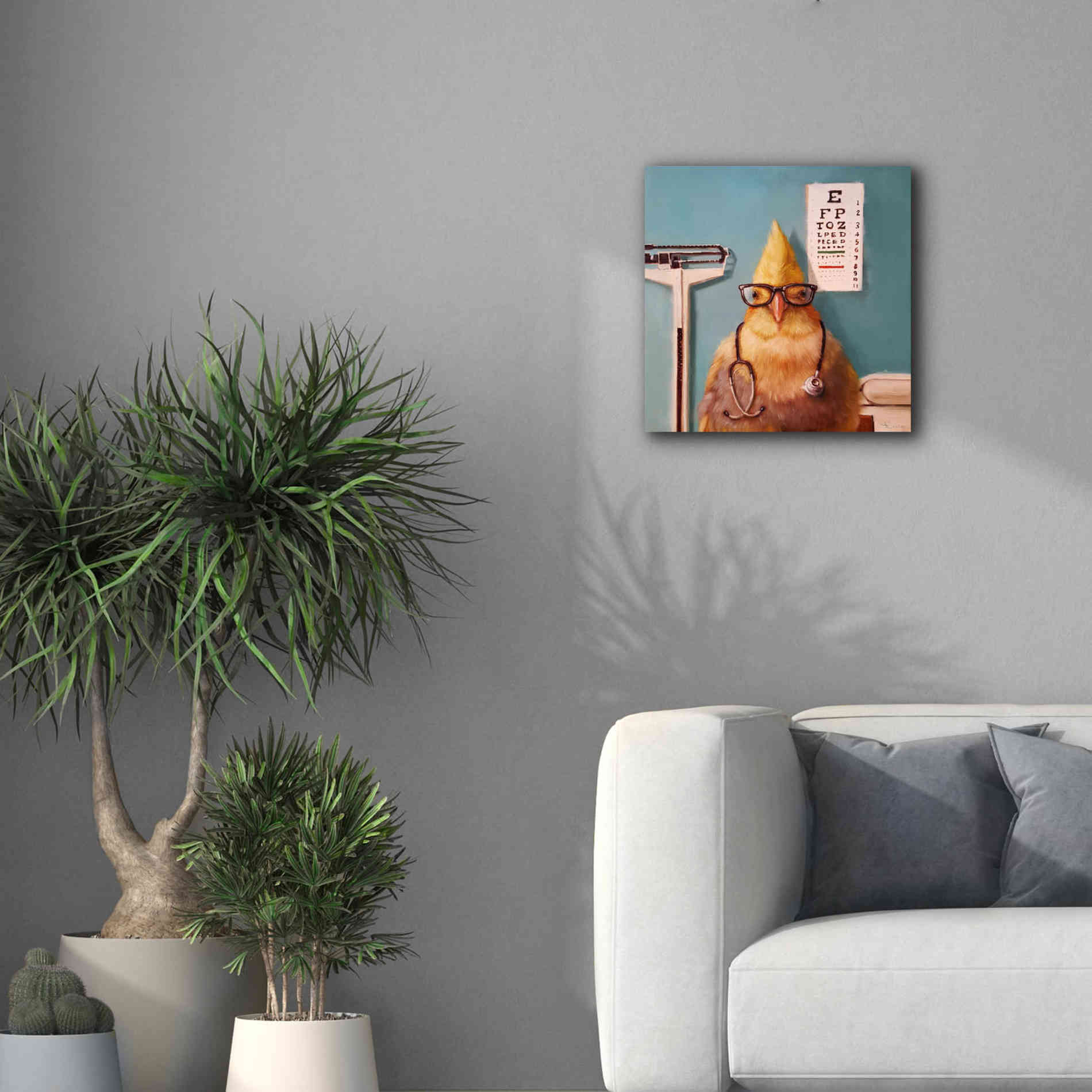 'Featherologist' by Lucia Heffernan, Canvas Wall Art,18x18