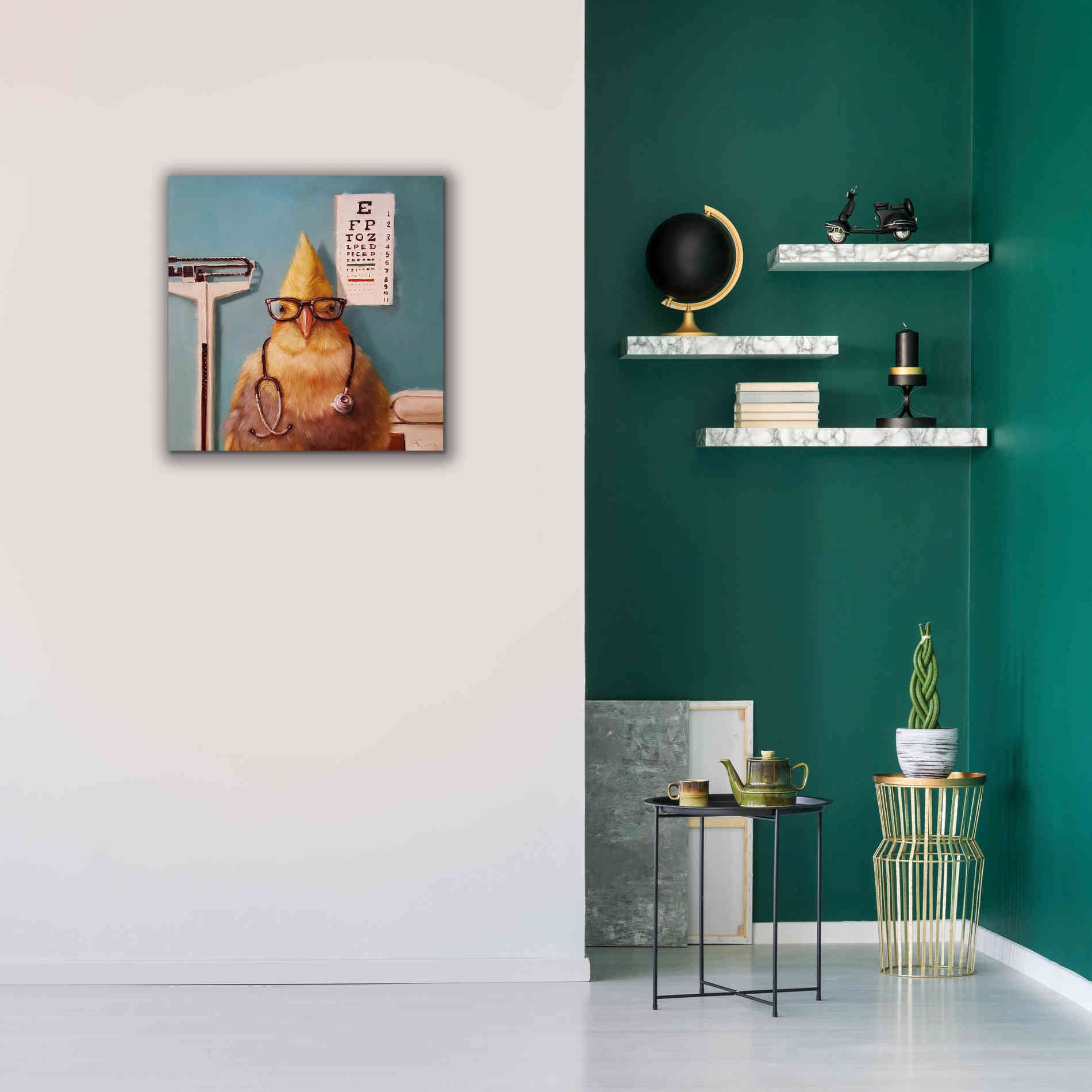 'Featherologist' by Lucia Heffernan, Canvas Wall Art,26x26
