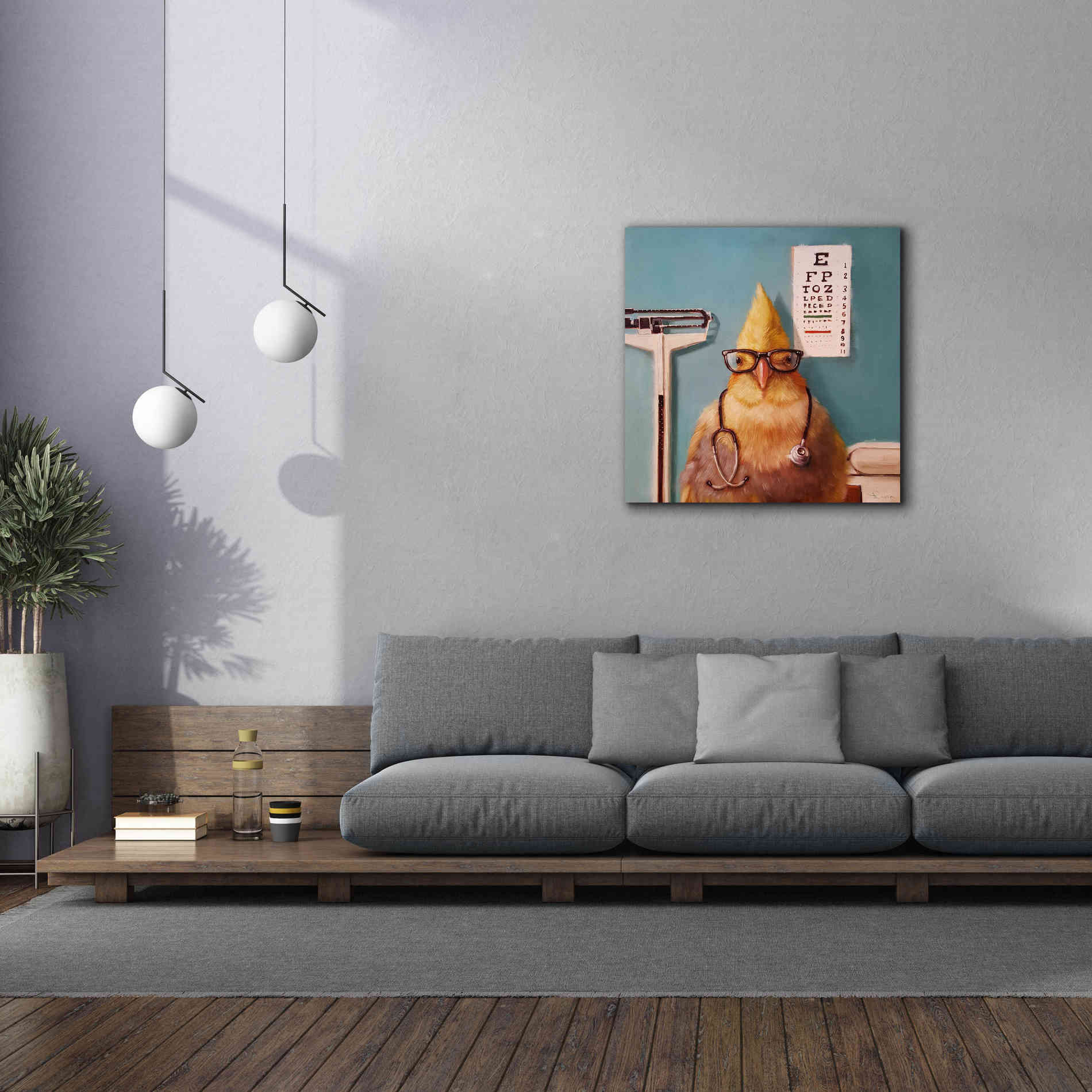 'Featherologist' by Lucia Heffernan, Canvas Wall Art,37x37