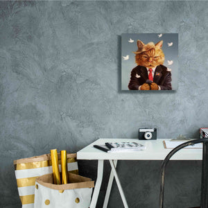 'Catty Remarks' by Lucia Heffernan, Canvas Wall Art,12x12