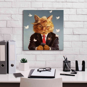 'Catty Remarks' by Lucia Heffernan, Canvas Wall Art,18x18