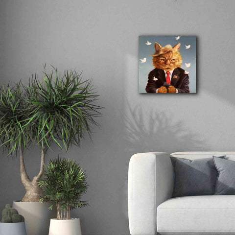 Image of 'Catty Remarks' by Lucia Heffernan, Canvas Wall Art,18x18