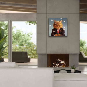 'Catty Remarks' by Lucia Heffernan, Canvas Wall Art,26x26