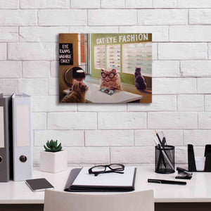 'Feline Optical' by Lucia Heffernan, Canvas Wall Art,16x12