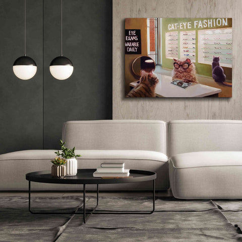 Image of 'Feline Optical' by Lucia Heffernan, Canvas Wall Art,54x40