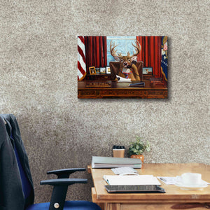'The Buck Stops Here' by Lucia Heffernan, Canvas Wall Art,26x18