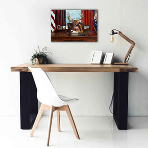 'The Buck Stops Here' by Lucia Heffernan, Canvas Wall Art,26x18