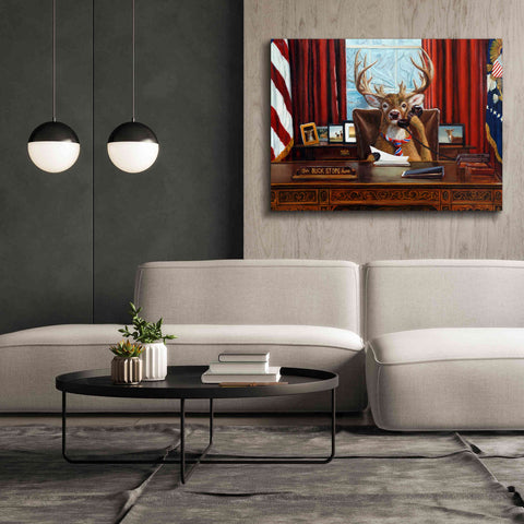 Image of 'The Buck Stops Here' by Lucia Heffernan, Canvas Wall Art,54x40