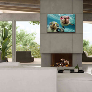 'Underwater Selfie' by Lucia Heffernan, Canvas Wall Art,40x26