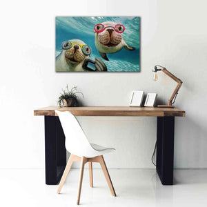 'Underwater Selfie' by Lucia Heffernan, Canvas Wall Art,40x26
