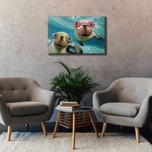 'Underwater Selfie' by Lucia Heffernan, Canvas Wall Art,40x26