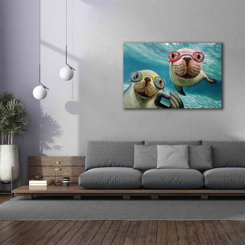 Image of 'Underwater Selfie' by Lucia Heffernan, Canvas Wall Art,60x40