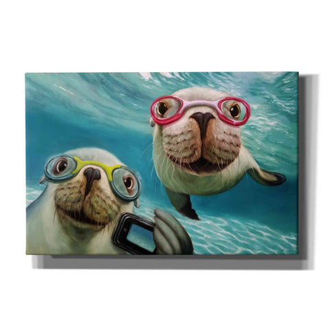 Image of 'Underwater Selfie' by Lucia Heffernan, Canvas Wall Art