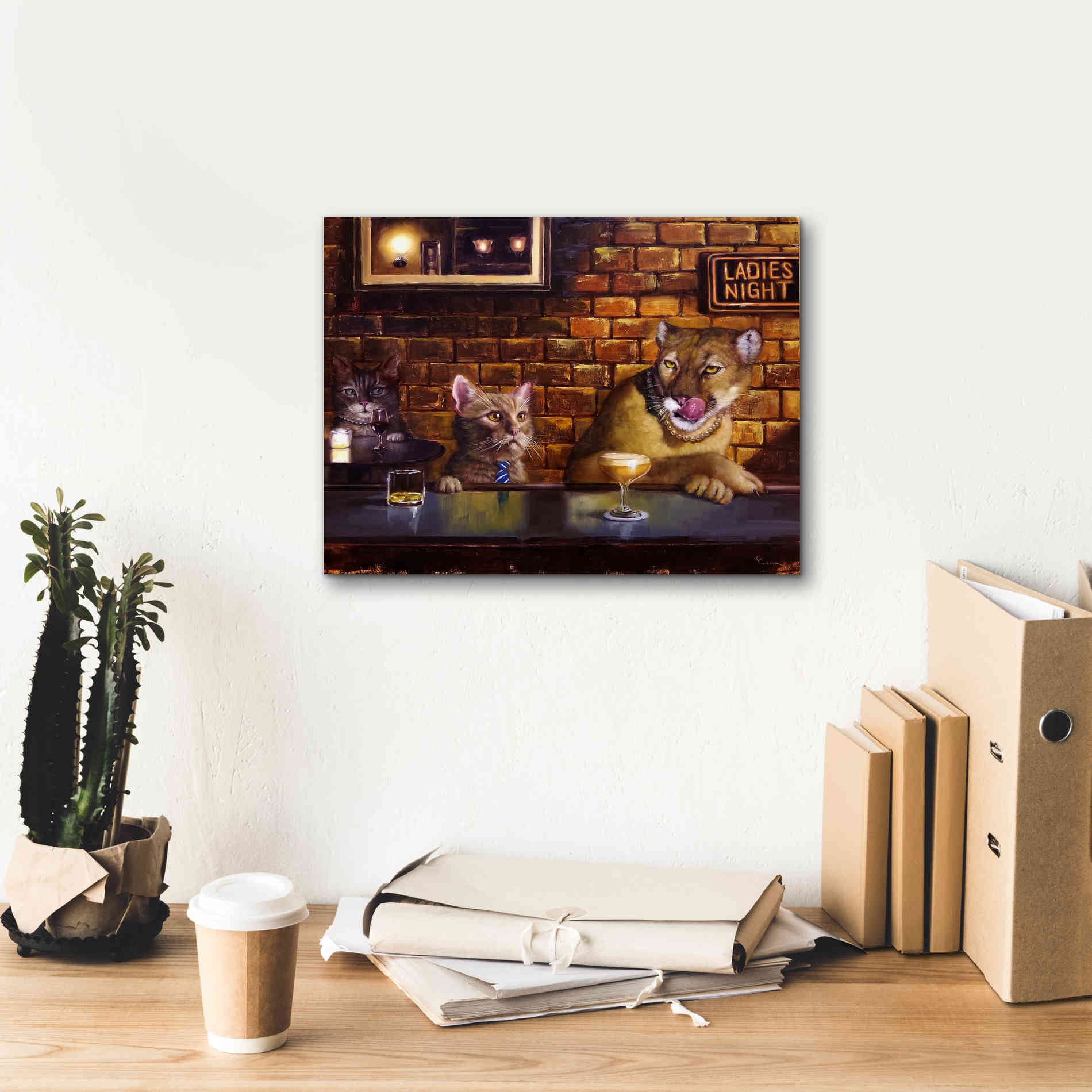 'On the Prowl' by Lucia Heffernan, Canvas Wall Art,16x12