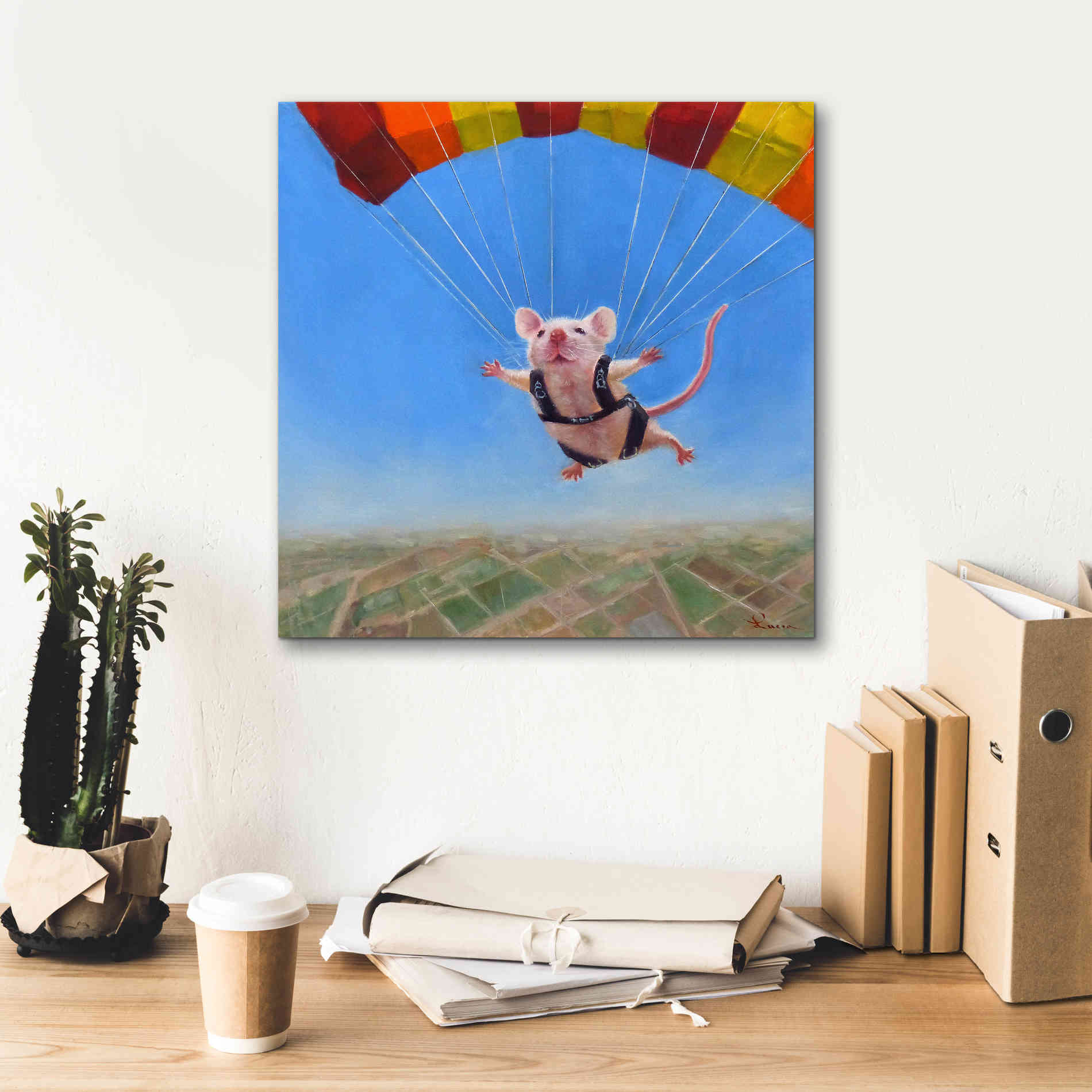 'Geronimo' by Lucia Heffernan, Canvas Wall Art,18x18