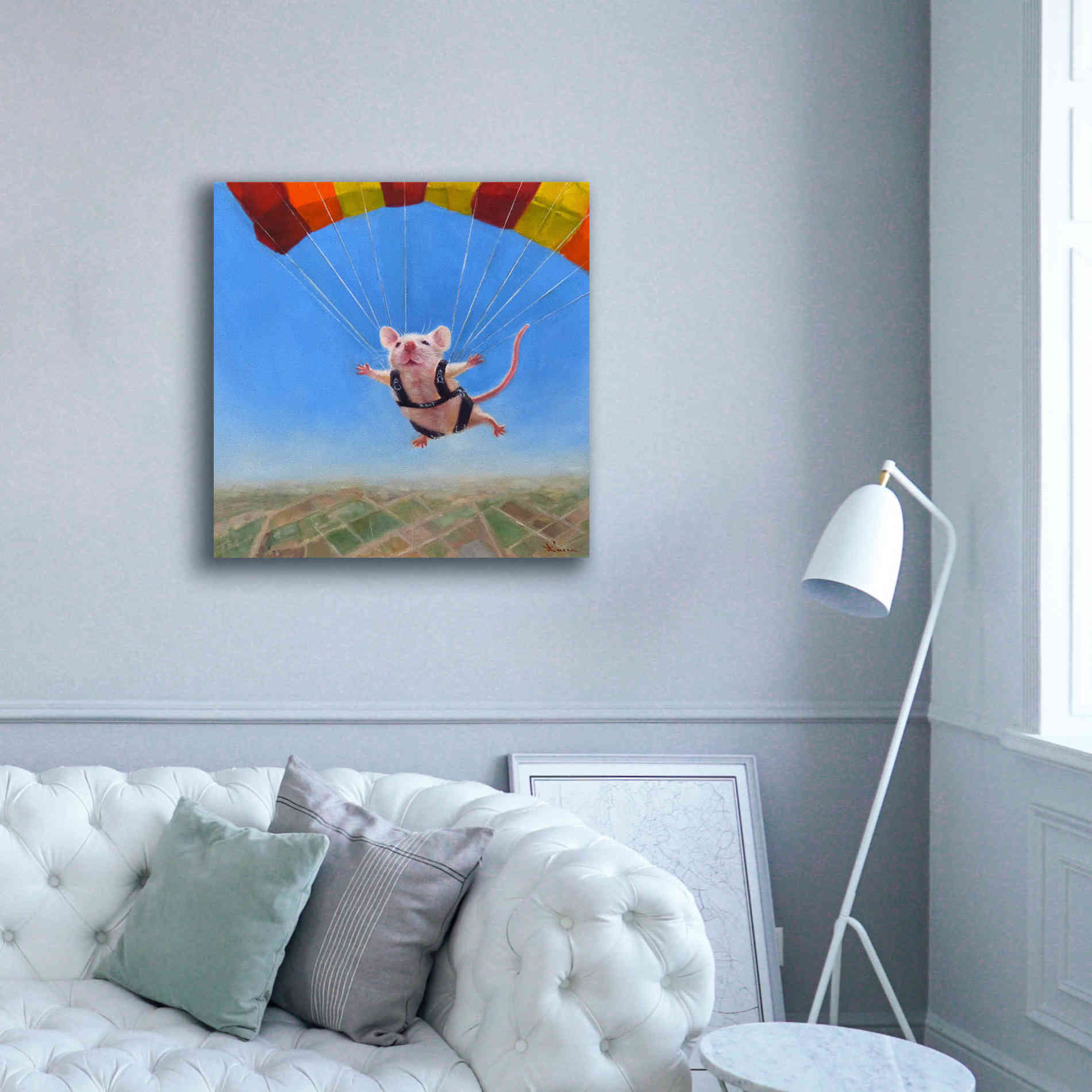 'Geronimo' by Lucia Heffernan, Canvas Wall Art,37x37