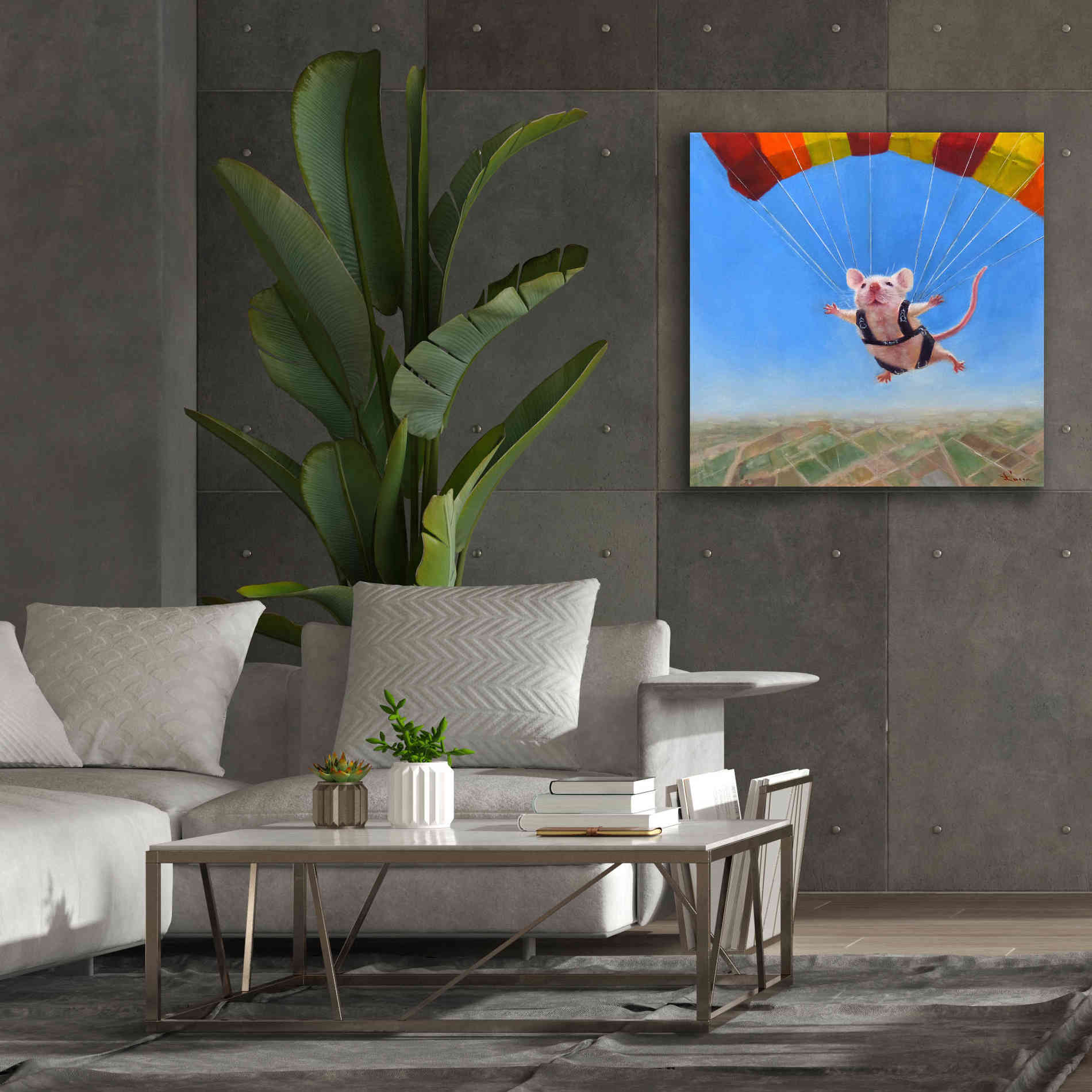 'Geronimo' by Lucia Heffernan, Canvas Wall Art,37x37