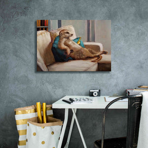 'Couch Potato' by Lucia Heffernan, Canvas Wall Art,26x18