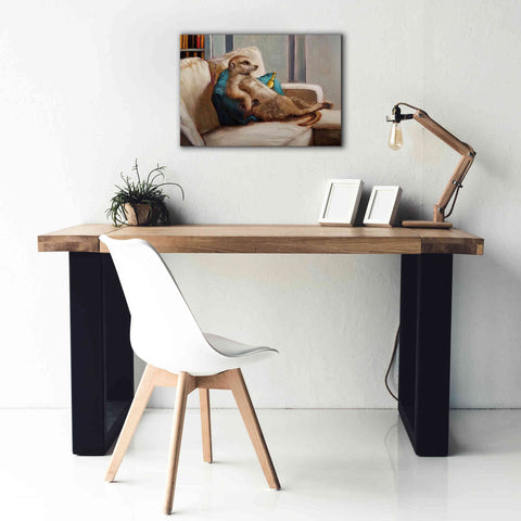 Image of 'Couch Potato' by Lucia Heffernan, Canvas Wall Art,26x18