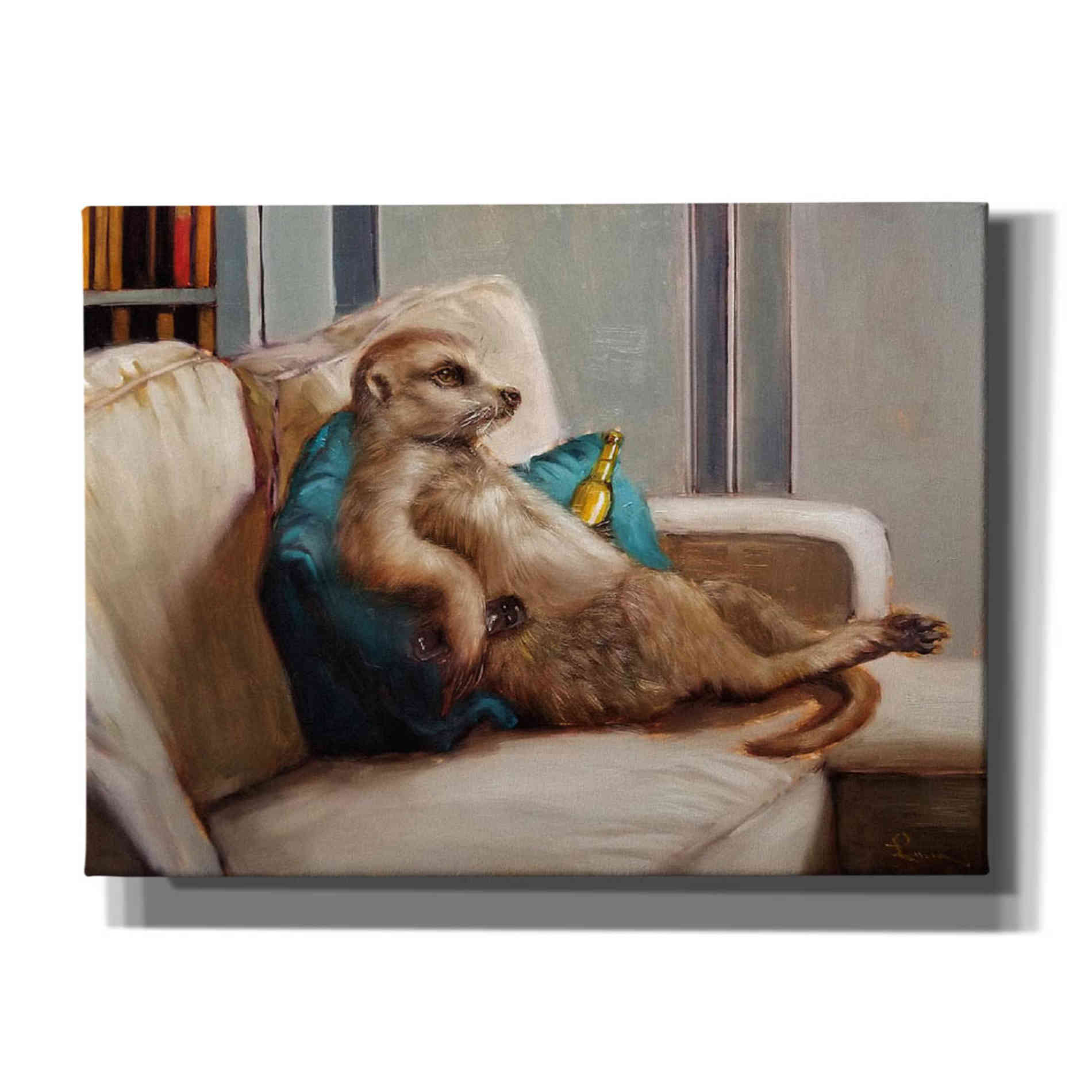 'Couch Potato' by Lucia Heffernan, Canvas Wall Art