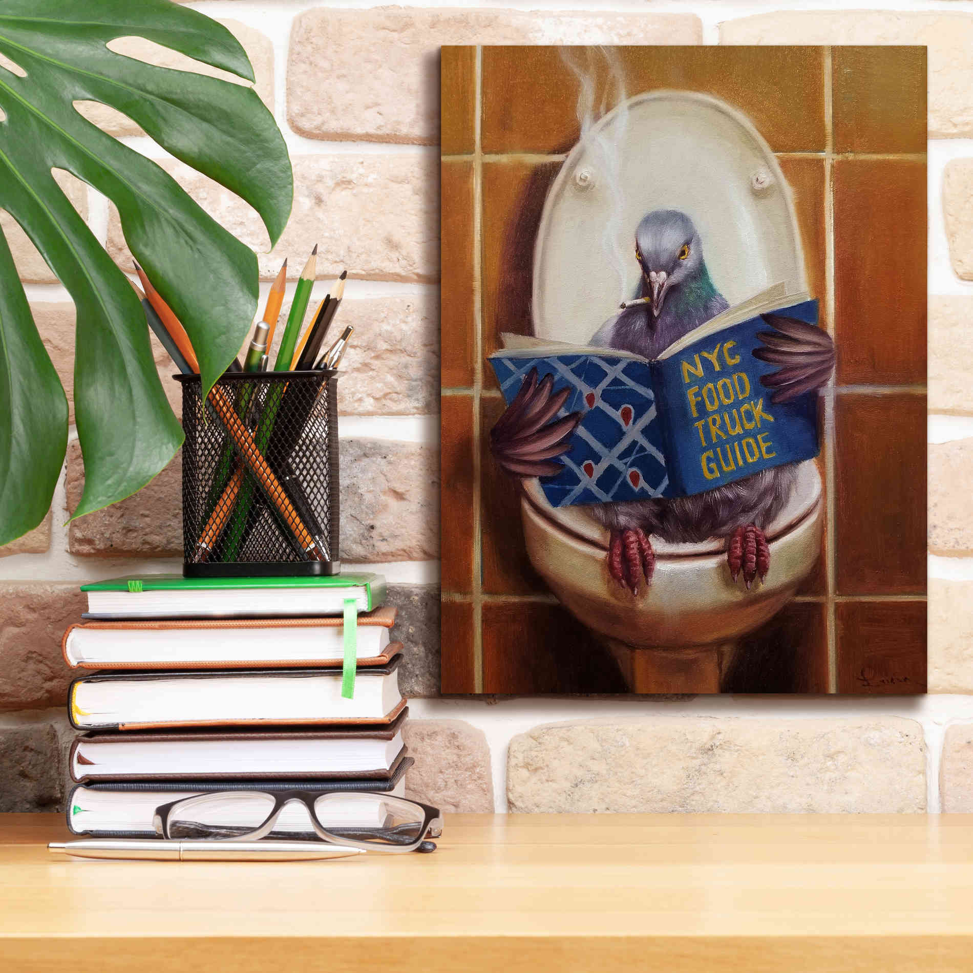 'Stool Pigeon' by Lucia Heffernan, Canvas Wall Art,12x16