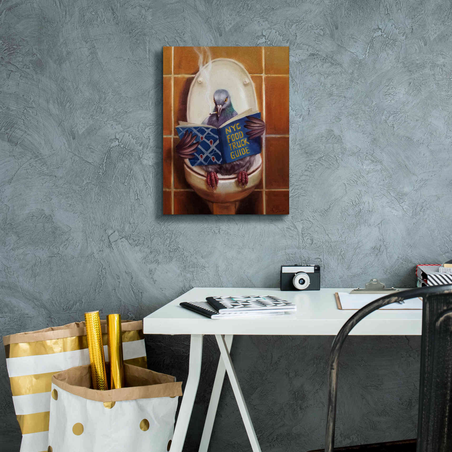 'Stool Pigeon' by Lucia Heffernan, Canvas Wall Art,12x16