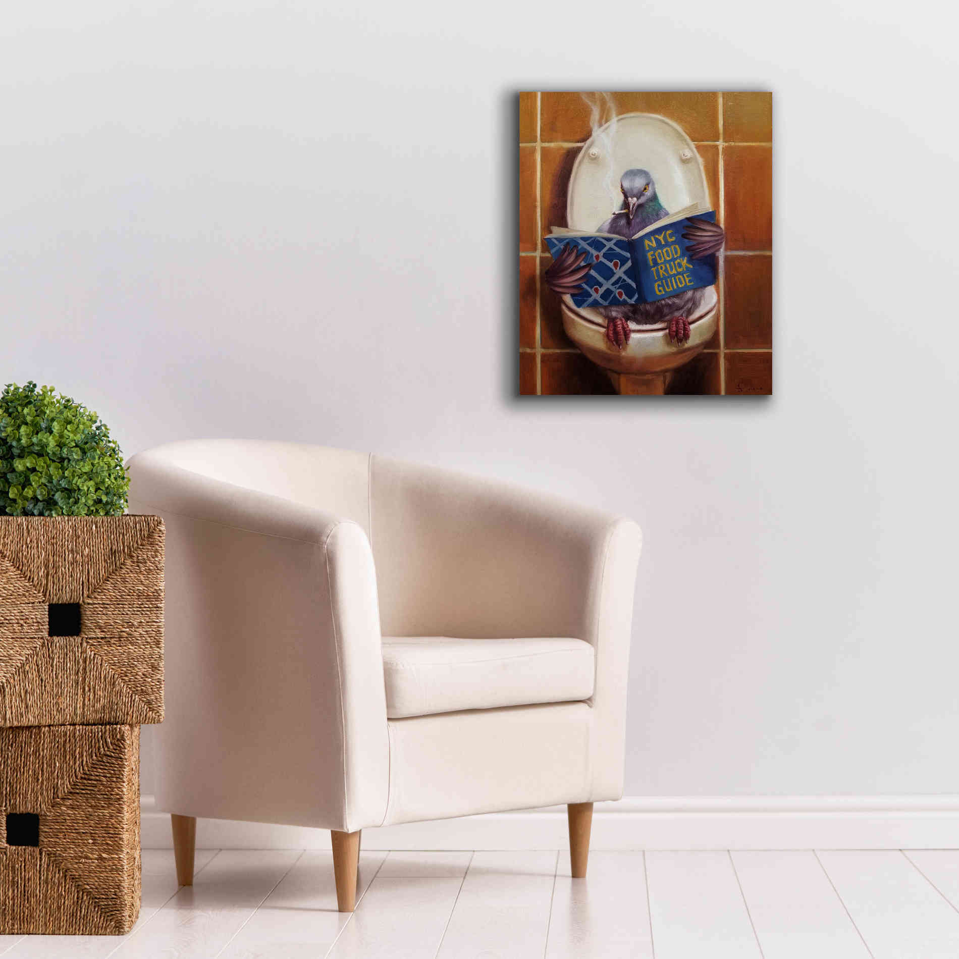 'Stool Pigeon' by Lucia Heffernan, Canvas Wall Art,20x24