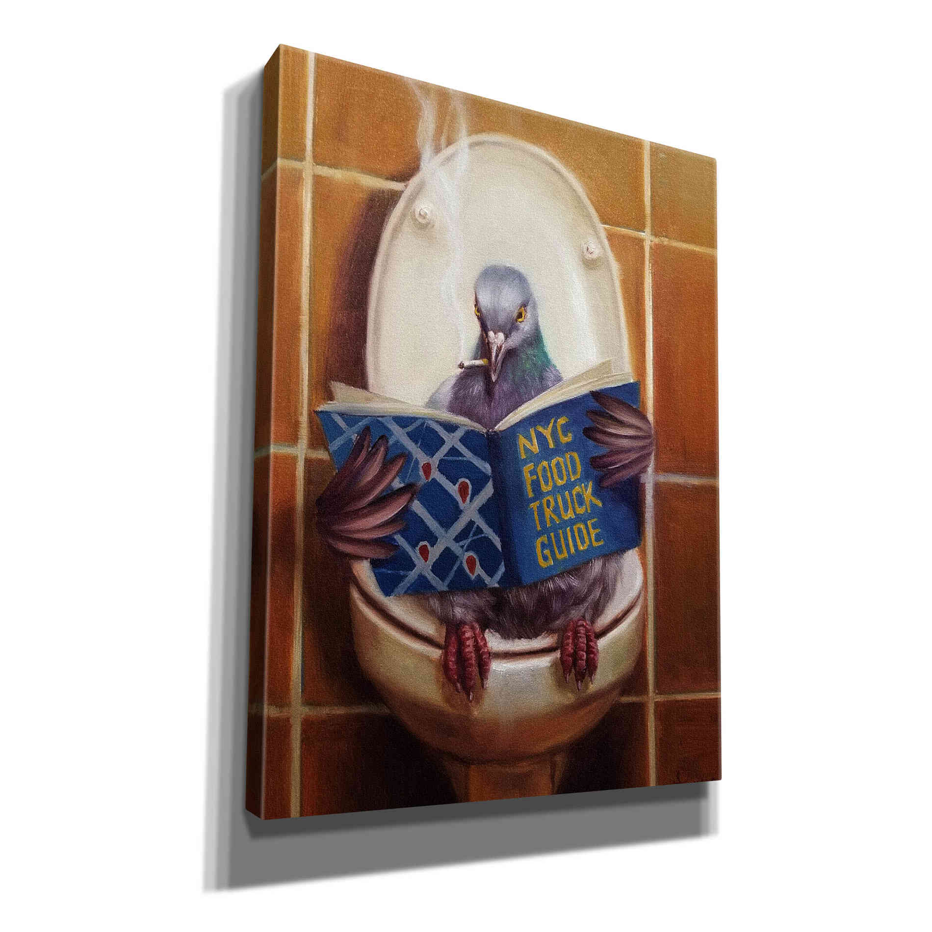 'Stool Pigeon' by Lucia Heffernan, Canvas Wall Art