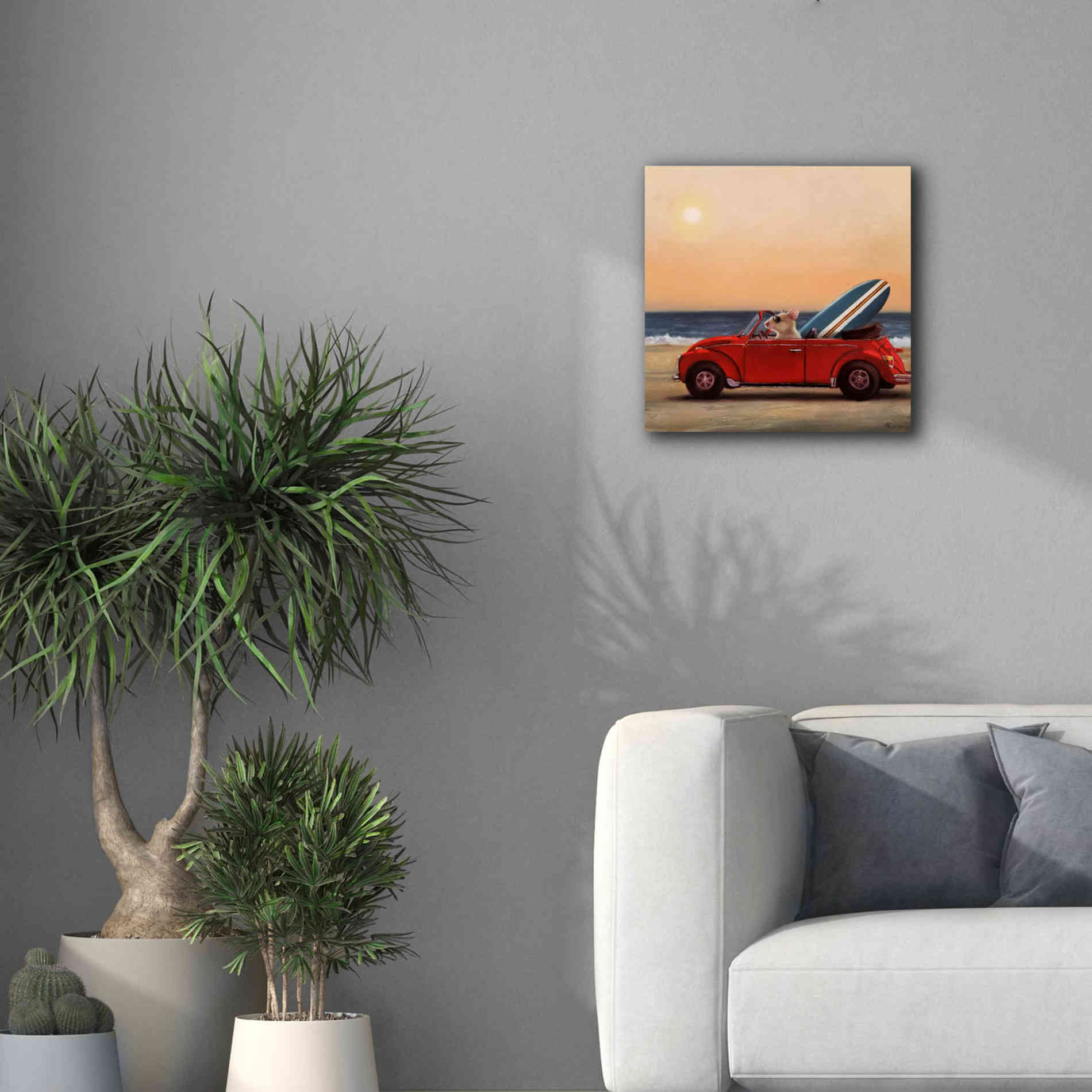'Beach Bound' by Lucia Heffernan, Canvas Wall Art,18x18