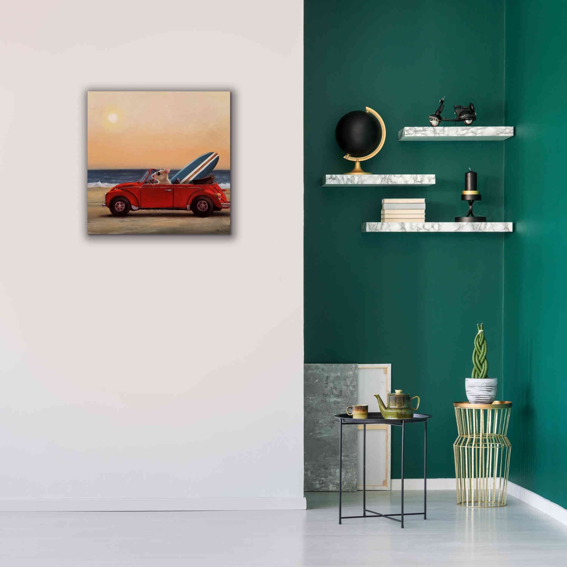 'Beach Bound' by Lucia Heffernan, Canvas Wall Art,26x26