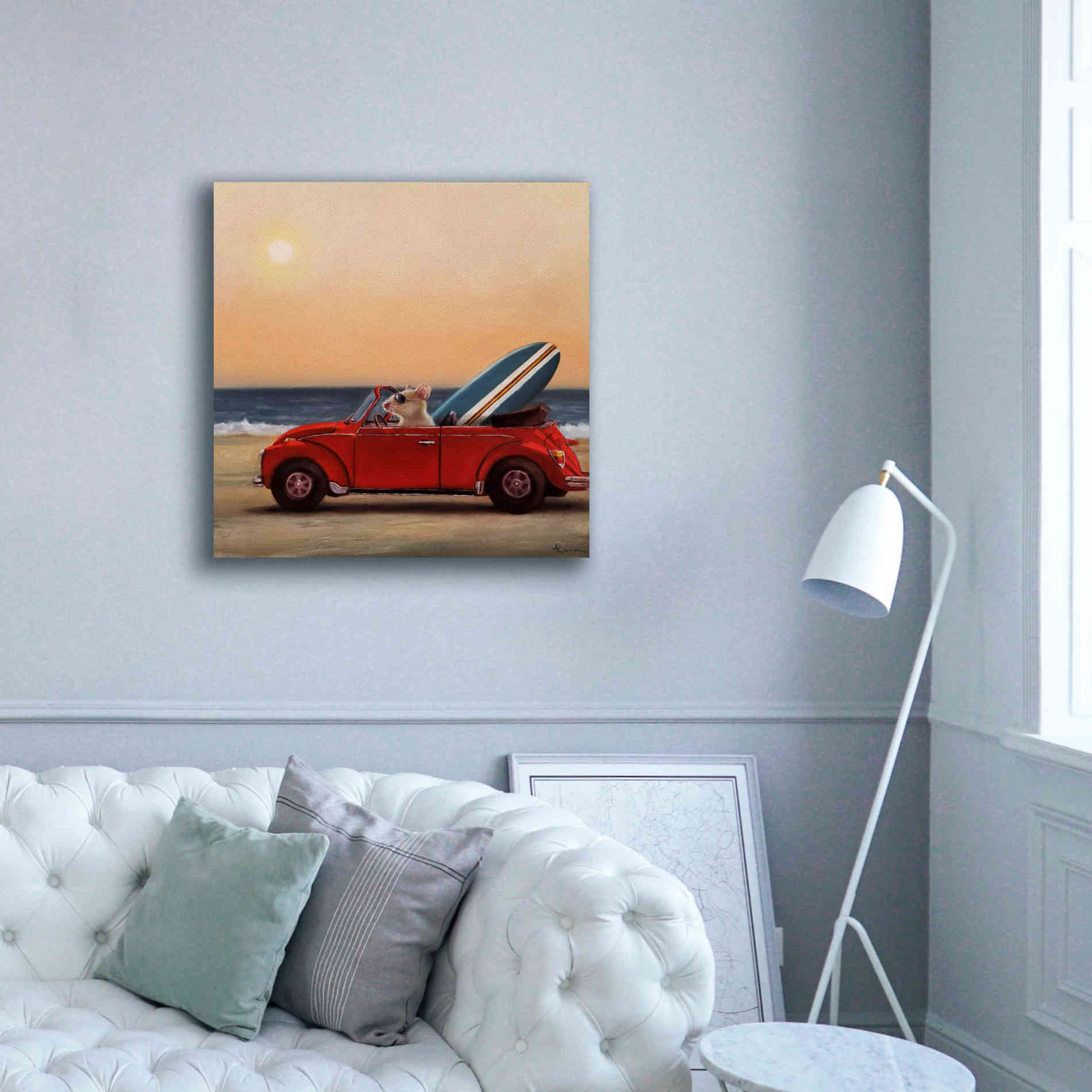 'Beach Bound' by Lucia Heffernan, Canvas Wall Art,37x37