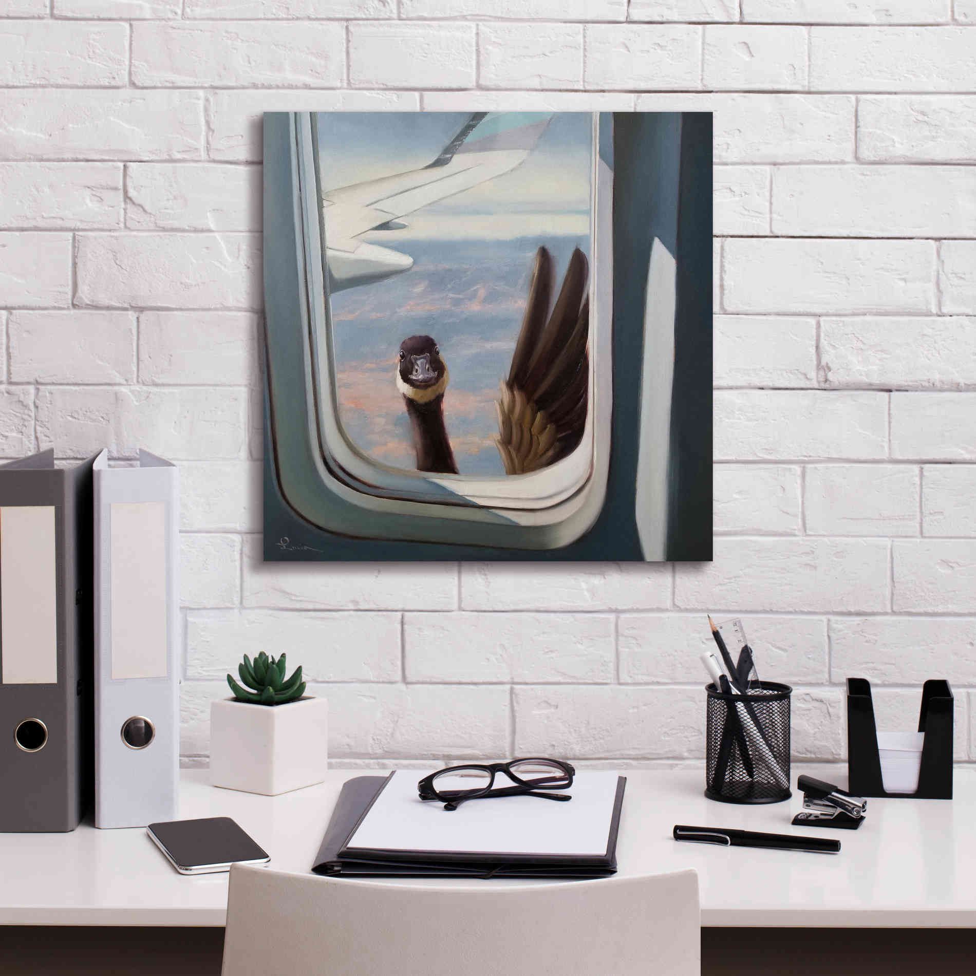 'Friendly Skies' by Lucia Heffernan, Canvas Wall Art,18x18