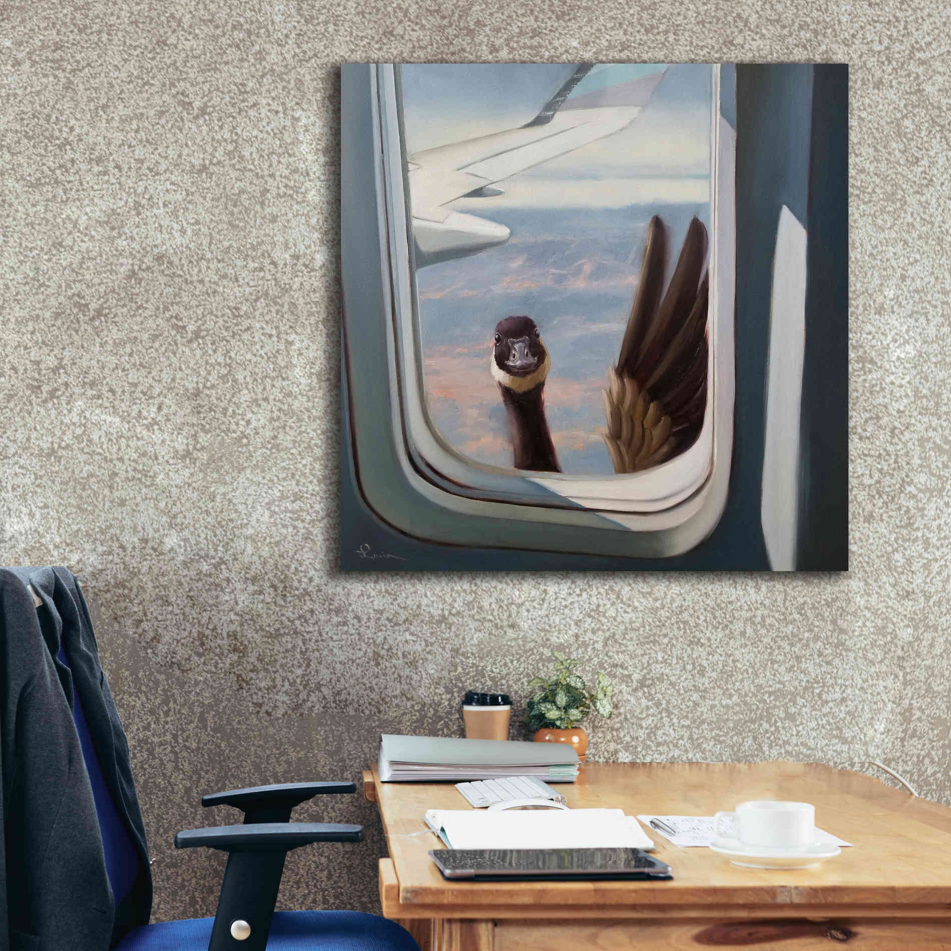'Friendly Skies' by Lucia Heffernan, Canvas Wall Art,37x37