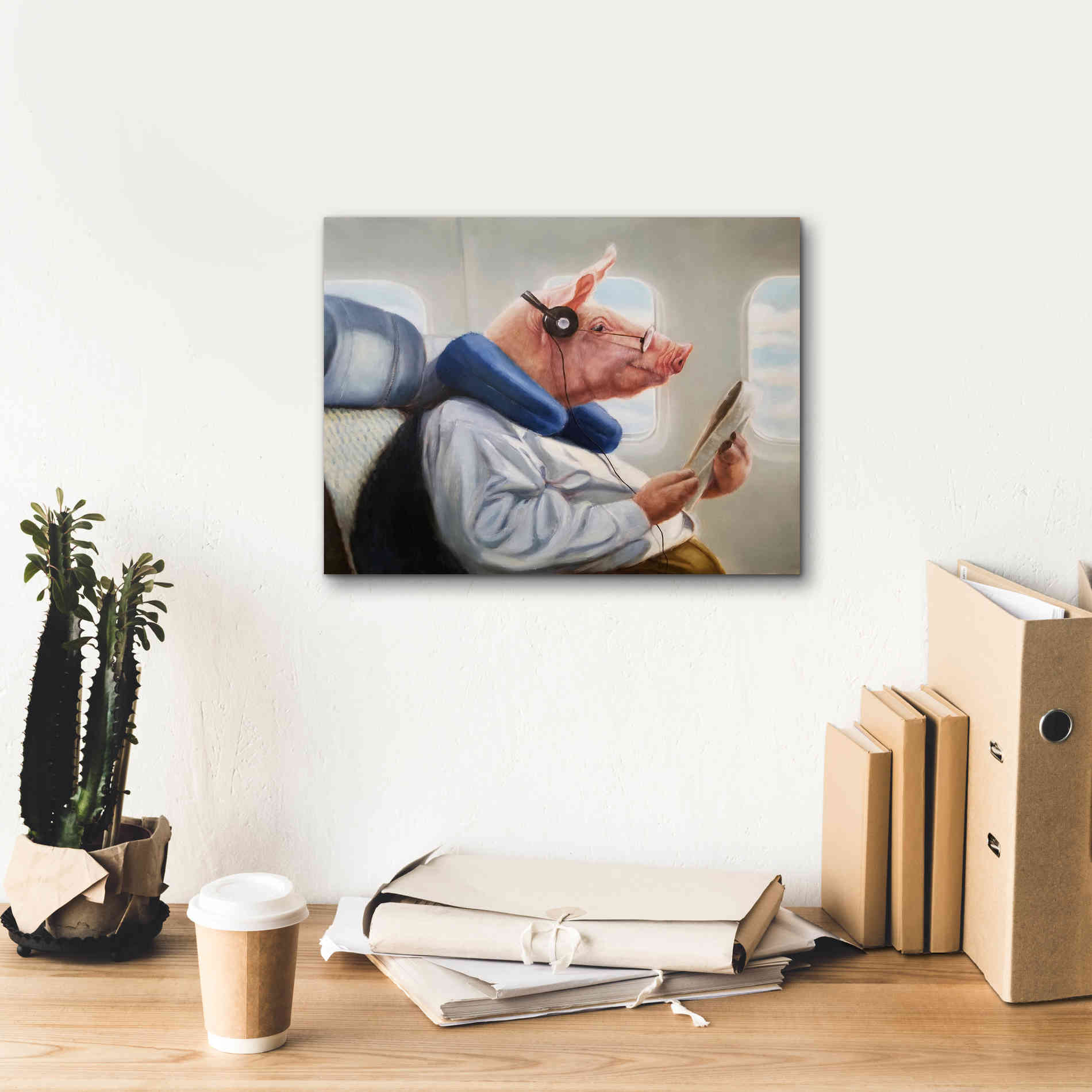 'When Pigs Fly No. 2' by Lucia Heffernan, Canvas Wall Art,16x12