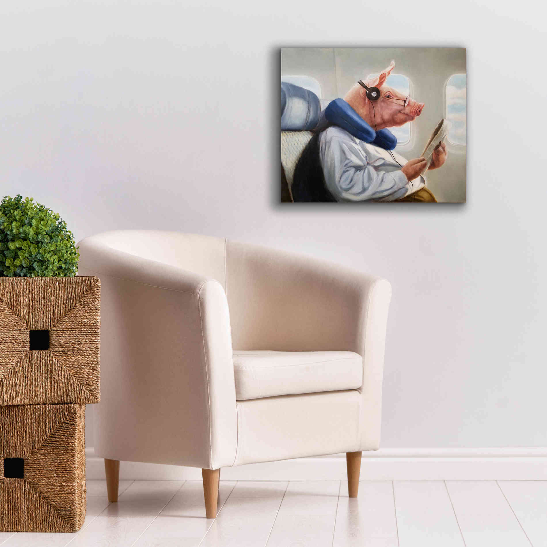 'When Pigs Fly No. 2' by Lucia Heffernan, Canvas Wall Art,24x20