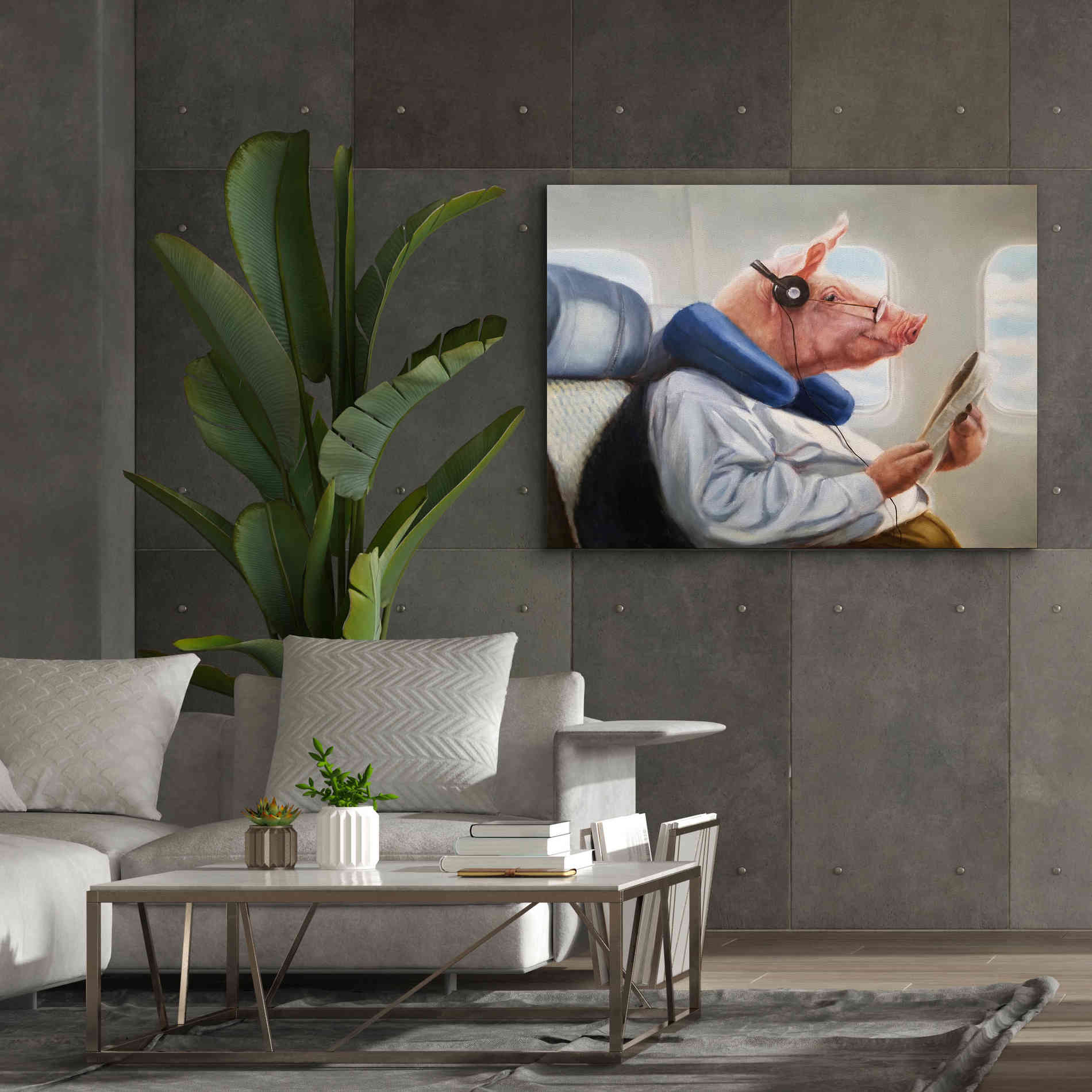 'When Pigs Fly No. 2' by Lucia Heffernan, Canvas Wall Art,54x40