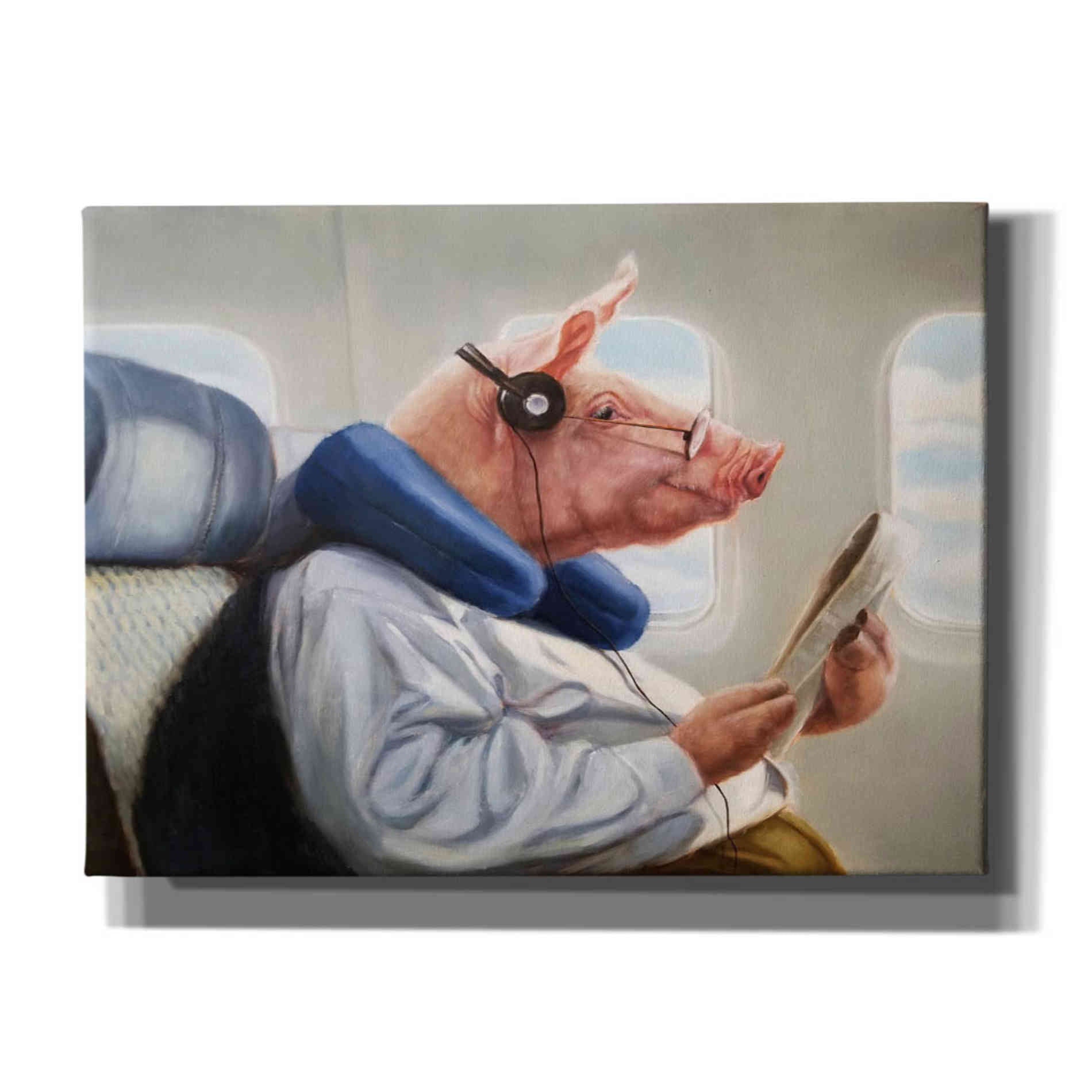 'When Pigs Fly No. 2' by Lucia Heffernan, Canvas Wall Art