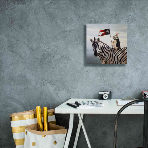 Image of 'Striped Warrior' by Lucia Heffernan, Canvas Wall Art,12x12