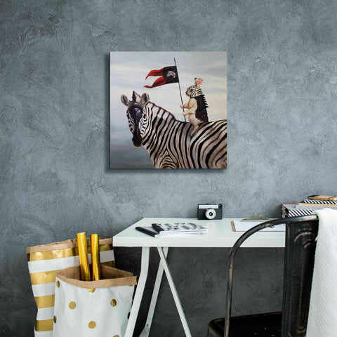 Image of 'Striped Warrior' by Lucia Heffernan, Canvas Wall Art,18x18