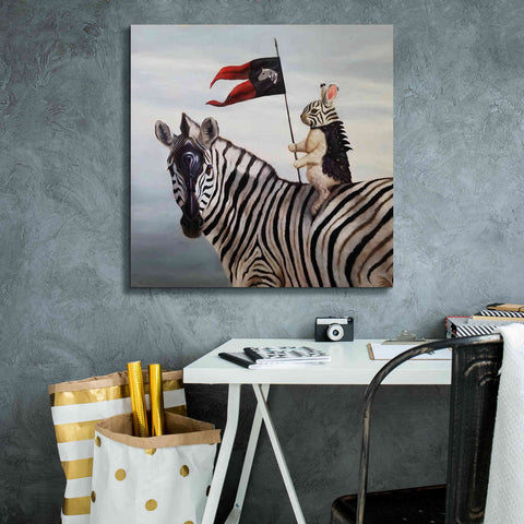 Image of 'Striped Warrior' by Lucia Heffernan, Canvas Wall Art,26x26