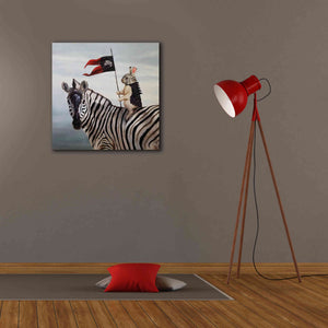 'Striped Warrior' by Lucia Heffernan, Canvas Wall Art,26x26