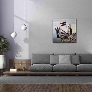 'Striped Warrior' by Lucia Heffernan, Canvas Wall Art,37x37