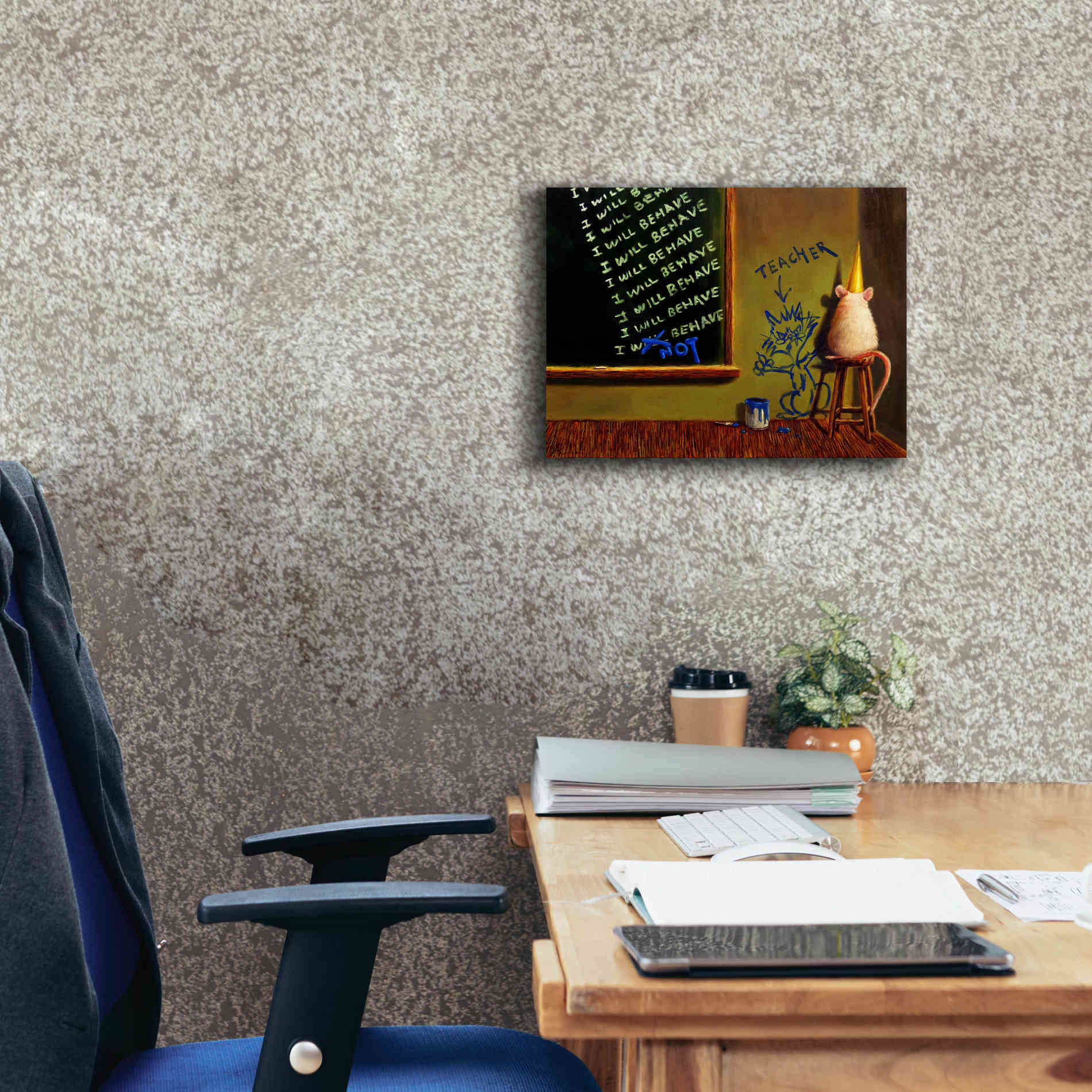 'Actions Have Consequences' by Lucia Heffernan, Canvas Wall Art,16x12