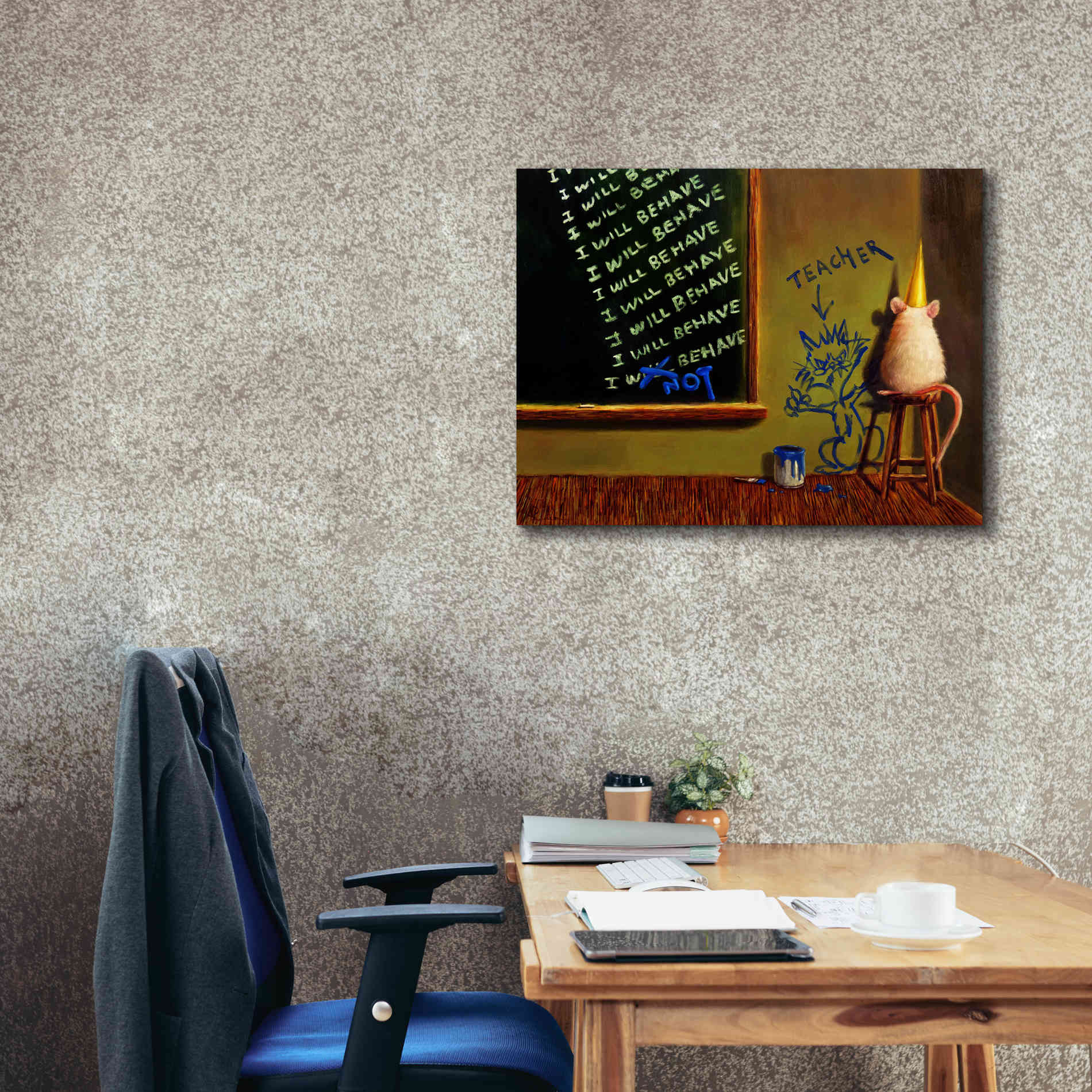 'Actions Have Consequences' by Lucia Heffernan, Canvas Wall Art,34x26