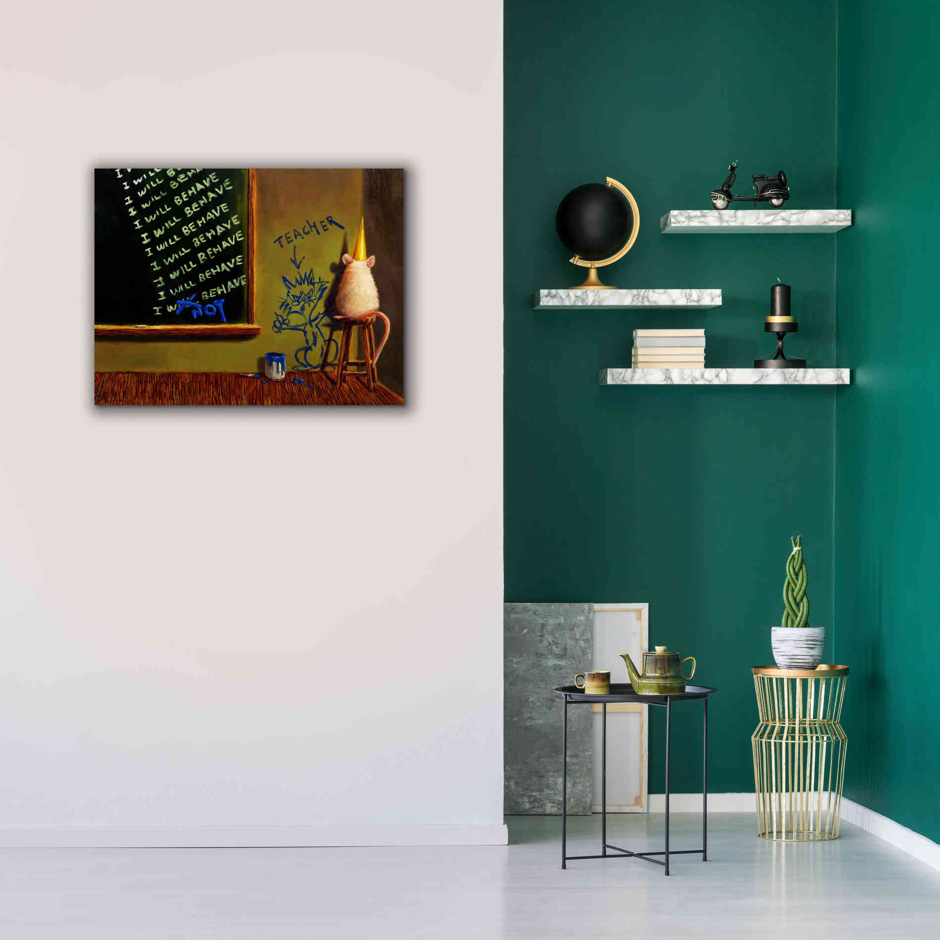 'Actions Have Consequences' by Lucia Heffernan, Canvas Wall Art,34x26