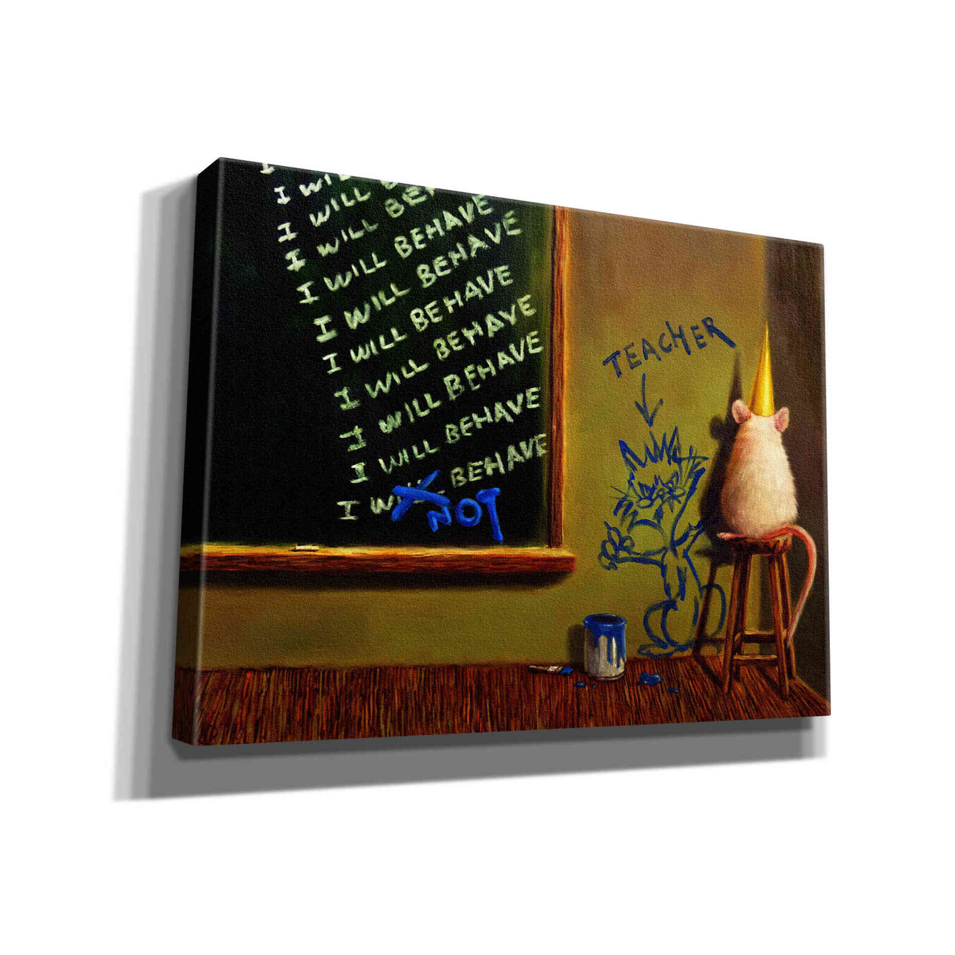 'Actions Have Consequences' by Lucia Heffernan, Canvas Wall Art