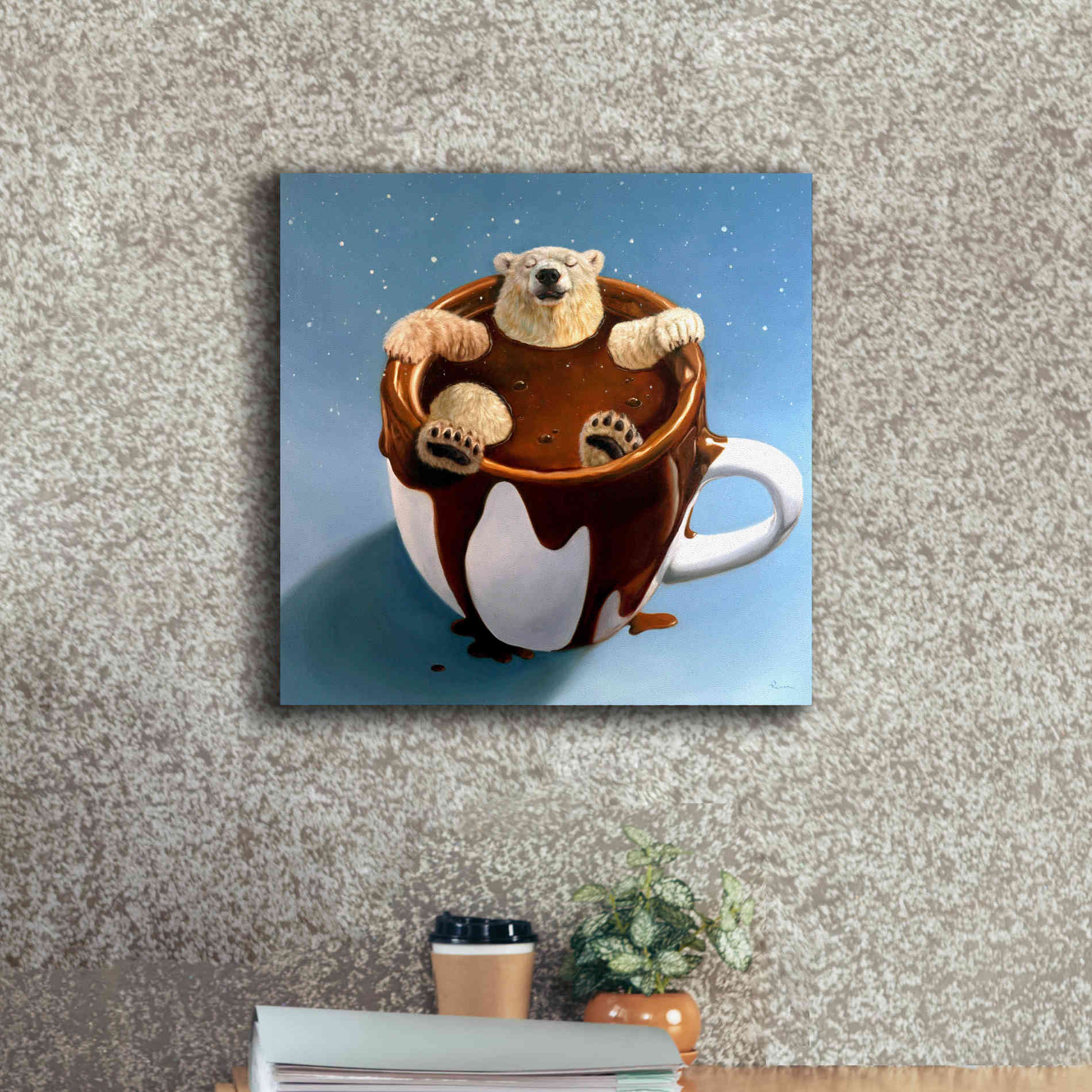 'Chocolate Spa' by Lucia Heffernan, Canvas Wall Art,18x18