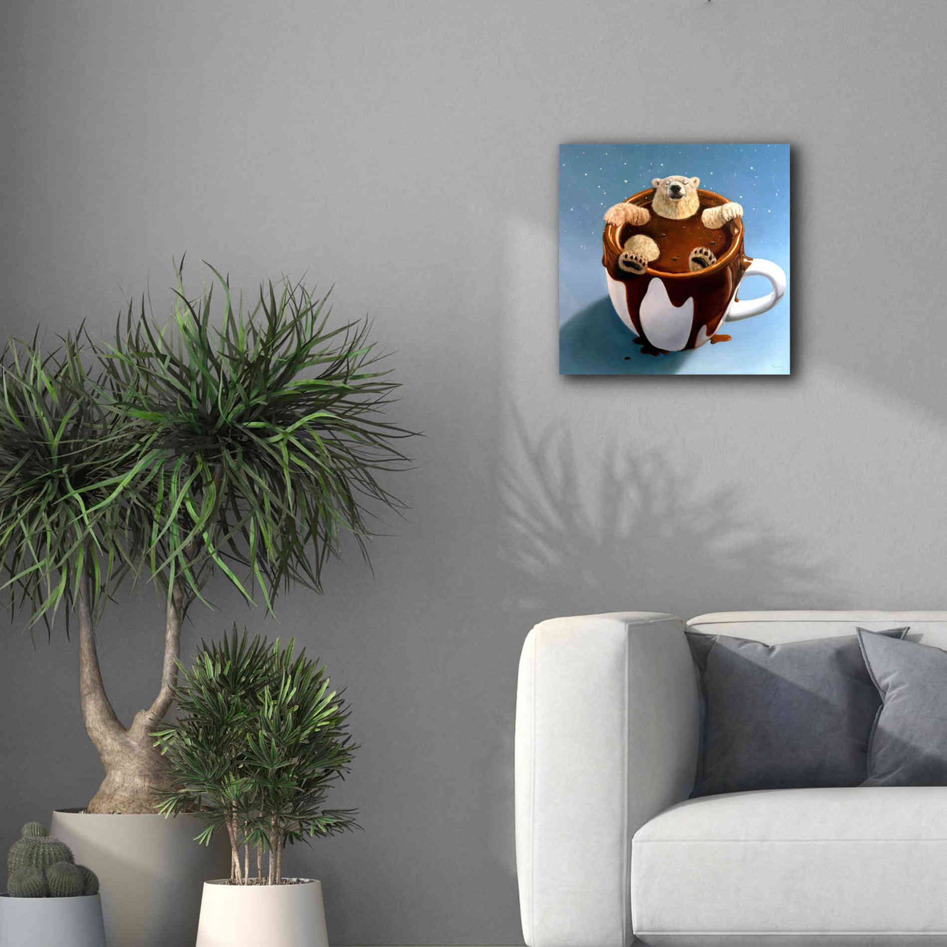 'Chocolate Spa' by Lucia Heffernan, Canvas Wall Art,18x18